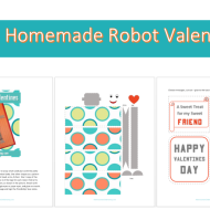 Homemade Valentines: FREE Robot Printables