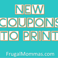 New Printable Coupons: Big Savings