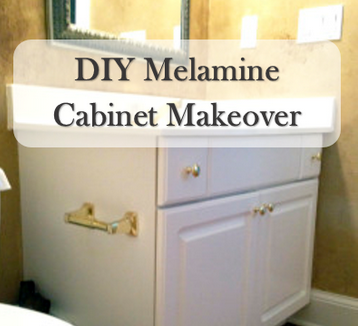DIY Melamine Cabinet - home and homeschool