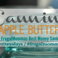 Canning Apple Butter: 31 days Money Saving