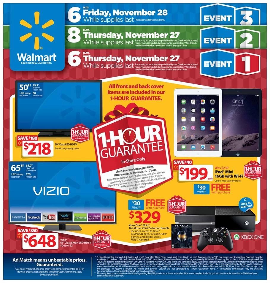 Walmart Black Friday - Holiday Specials 2015