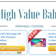 Free High Value Baby and Toddler Coupons