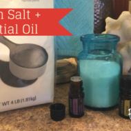 DIY Essential Oils Bath Salts Gift