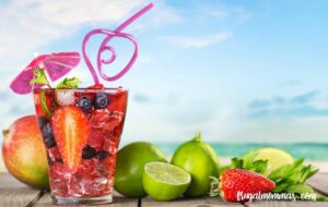 raspberry limeade essential oils drink