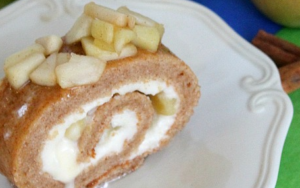 home garden diy linky - cinnamon apple cake roll