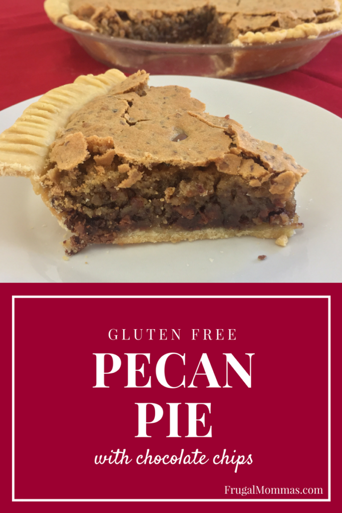 gluten free pecan pie with chocolate chips