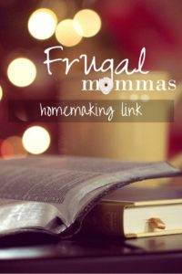 frugal mommas homemaking link