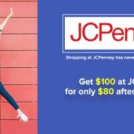 JCPenney Save $20 with Gift Card Points – Get $100 for $80