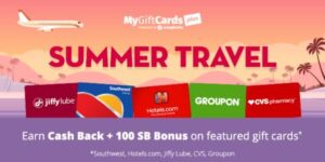 Gift Cards and Travel Bonus Points with Swagbucks