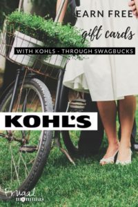 Kohls Savings Earn Gift Card Points with Swagbucks