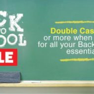 Double Cash Back Earning Points for Gift Cards