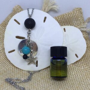 essential oils lava diffuser necklace never give up