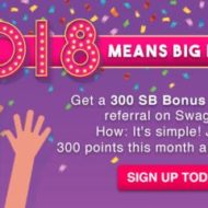 Big Bonus Swagbucks Gift Card Points in January