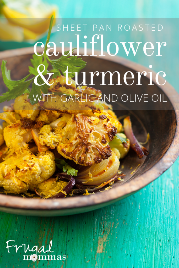 roasted cauliflower with turmeric